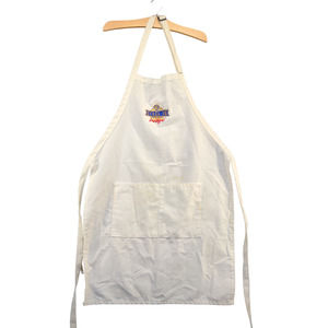 Fame Warner Brothers Stage 16 Restaurant Bib Apron White Pockets Tie Back